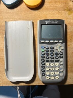 Texas Instruments TI-84 Plus Silver Edition Graphing Calculator - Silver/White
